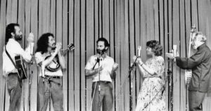 The Bluestein Family performing in China, 1989.